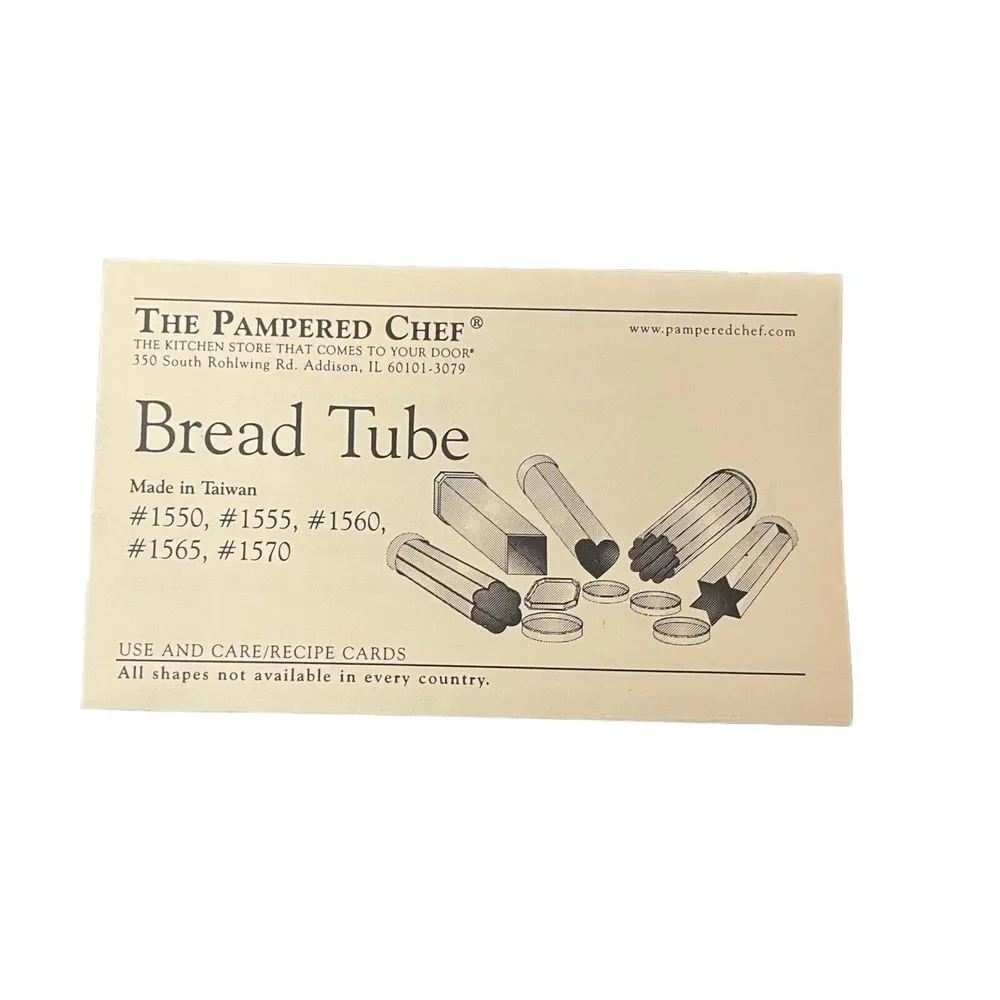 Pampered Chef IN‎ ORIGINAL BOX Scalloped Bread Tubes No. #1565